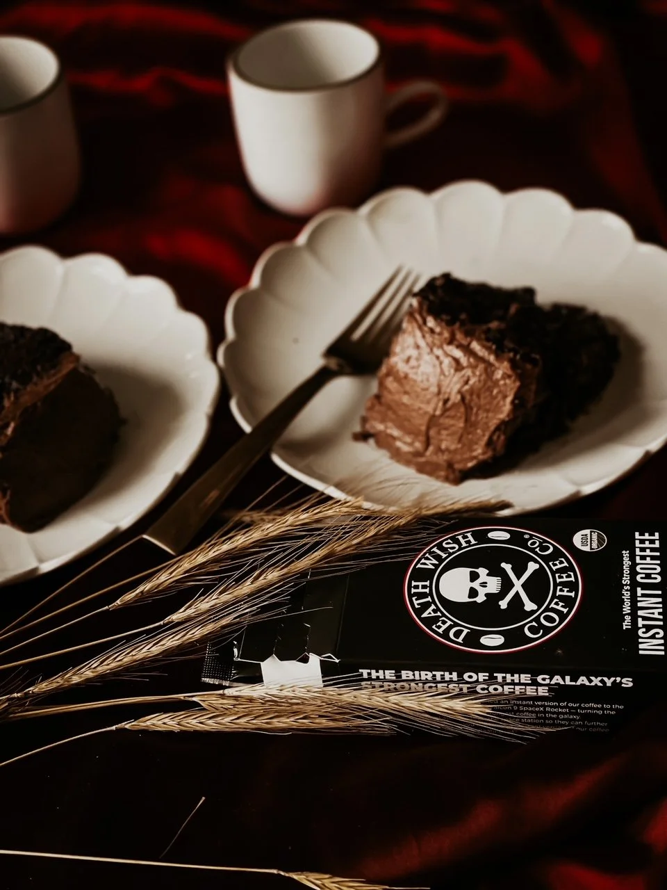 Decadent Blackout Chocolate Cake With Chocolate Coffee Buttercream Frosting Featuring Death Wish Coffee