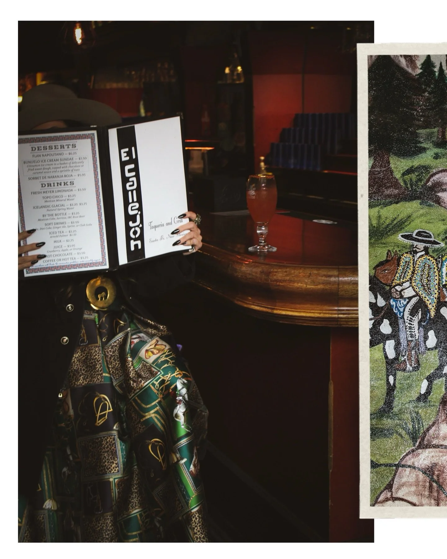 There are restaurants and bars you go to.
And then there are places that feel like a film still the second you walk in.

@elcallejonsantafe glows.

Neon casting that soft electric hum across brick walls. A jukebox lined with classics &mdash; Sinatra,