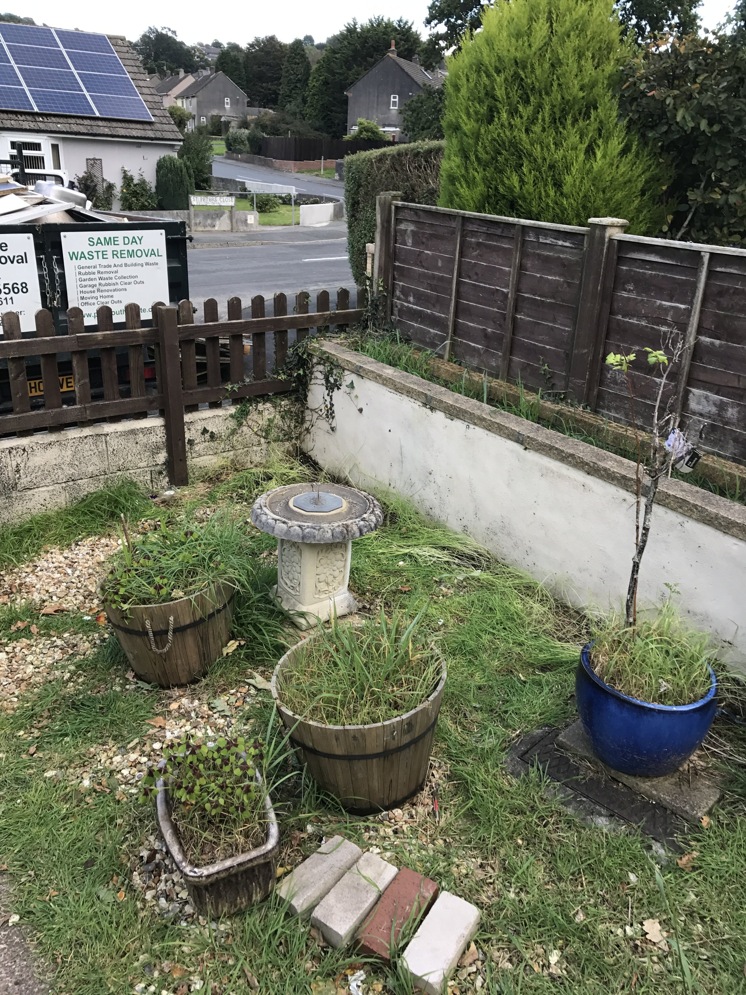 Before and after waste removal in Plymouth — AB WASTE Rubbish & Waste