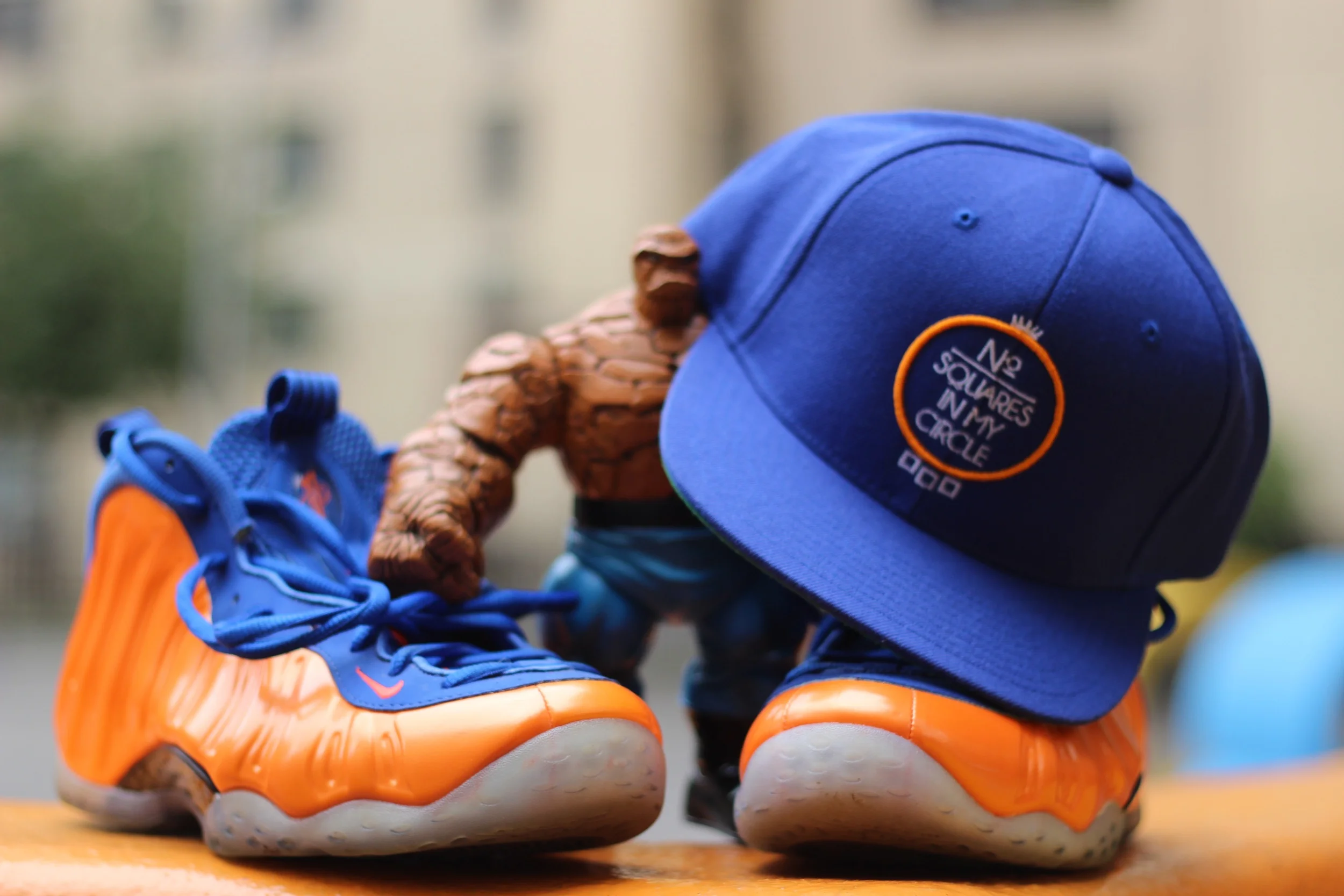 No Squares In My Circle© Royal Blue & Orange