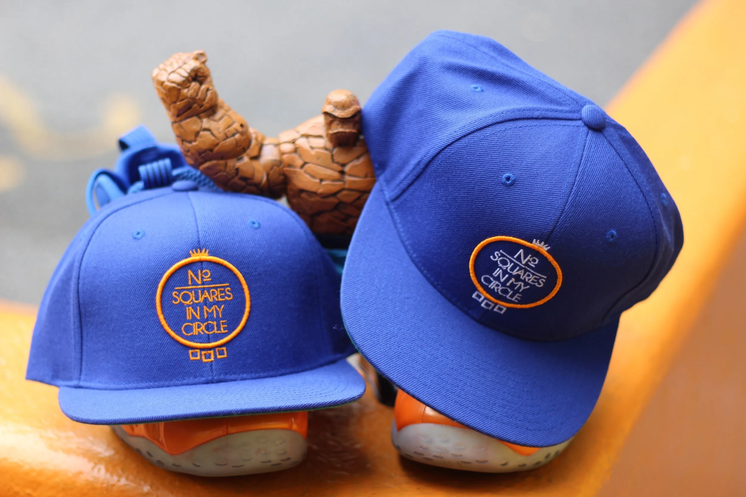 No Squares In My Circle© Royal Blue & Orange