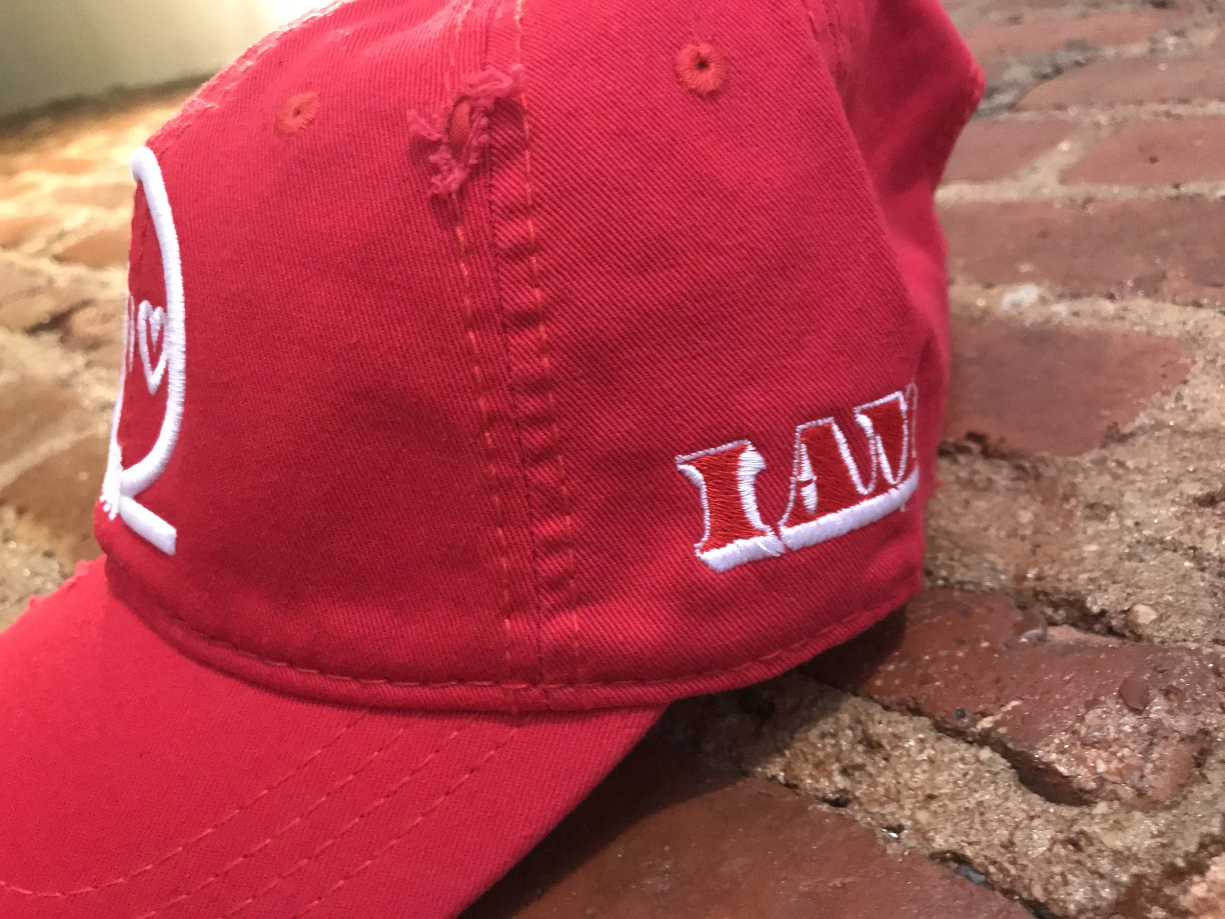One Life One Love© Distressed Red Dadcaps 