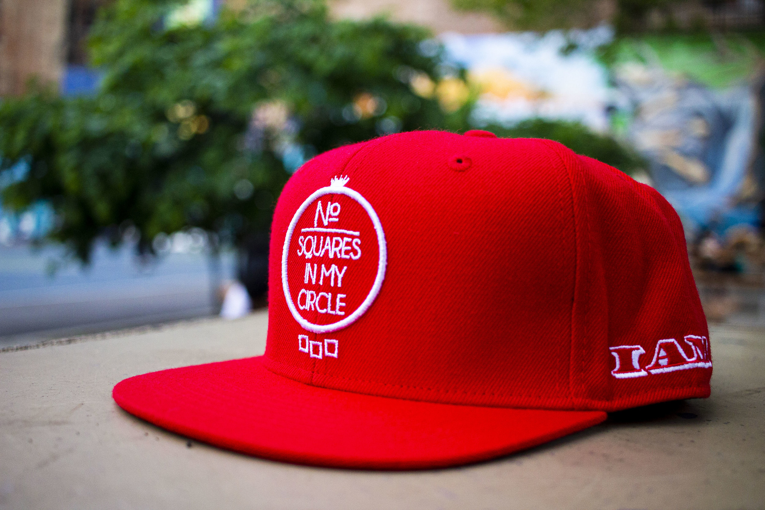 No Squares In My Circle© Red w/ White