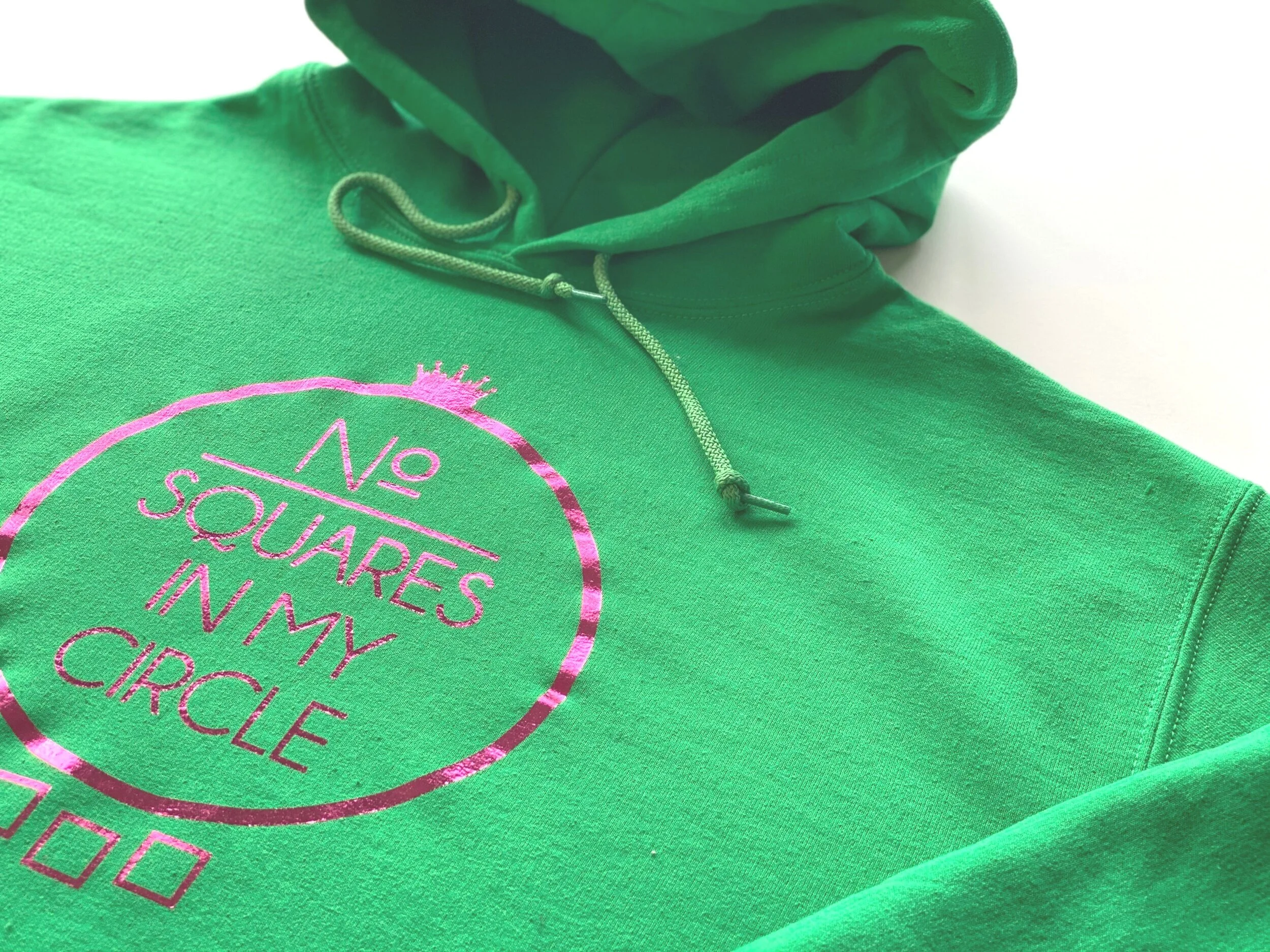 NoSIMCV Pink w/ Green Hoodie