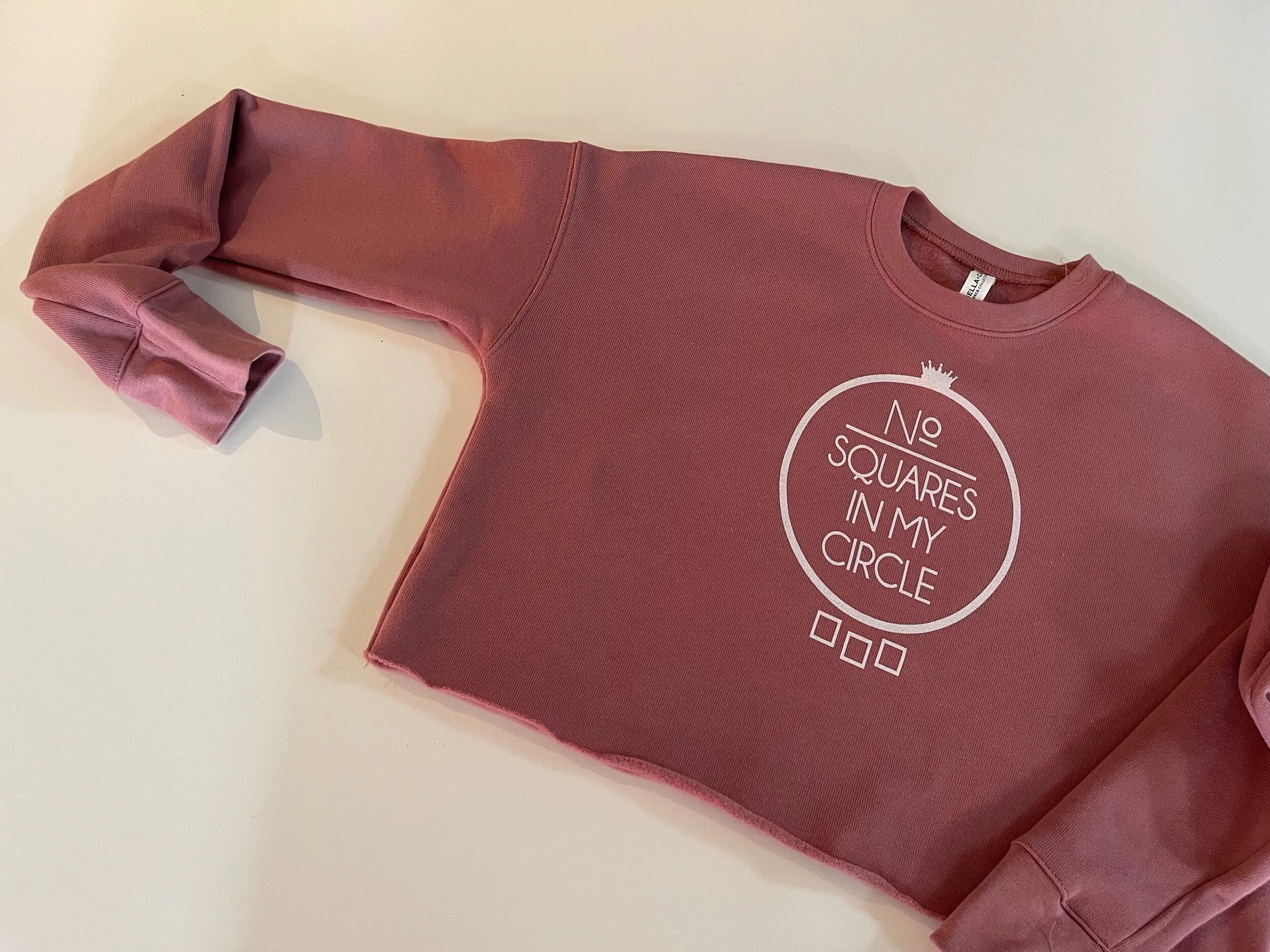 No Squares In My Circle™ Cropped Sweatshirt