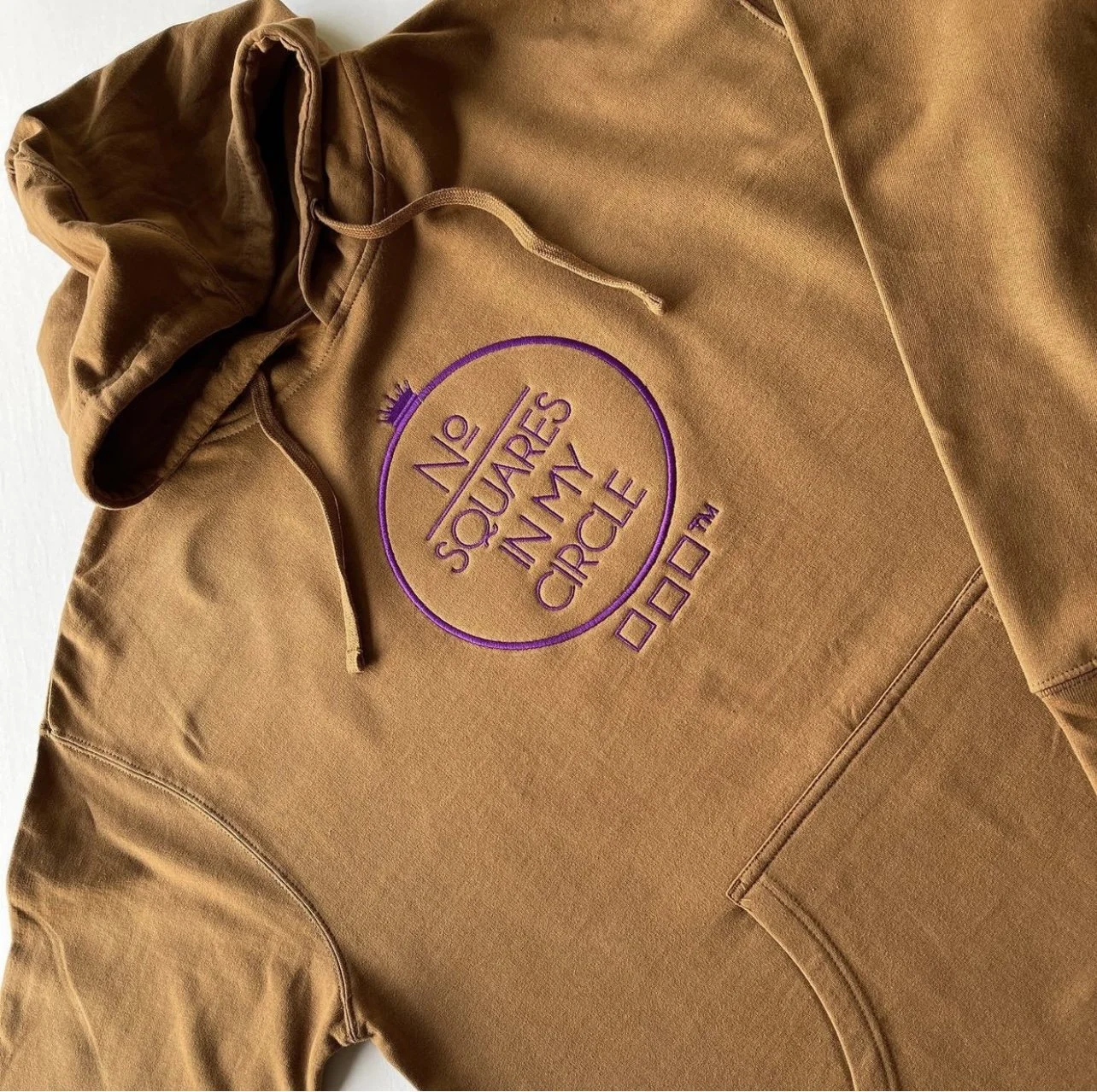 No Squares In My Circle™ Purple Embroidery