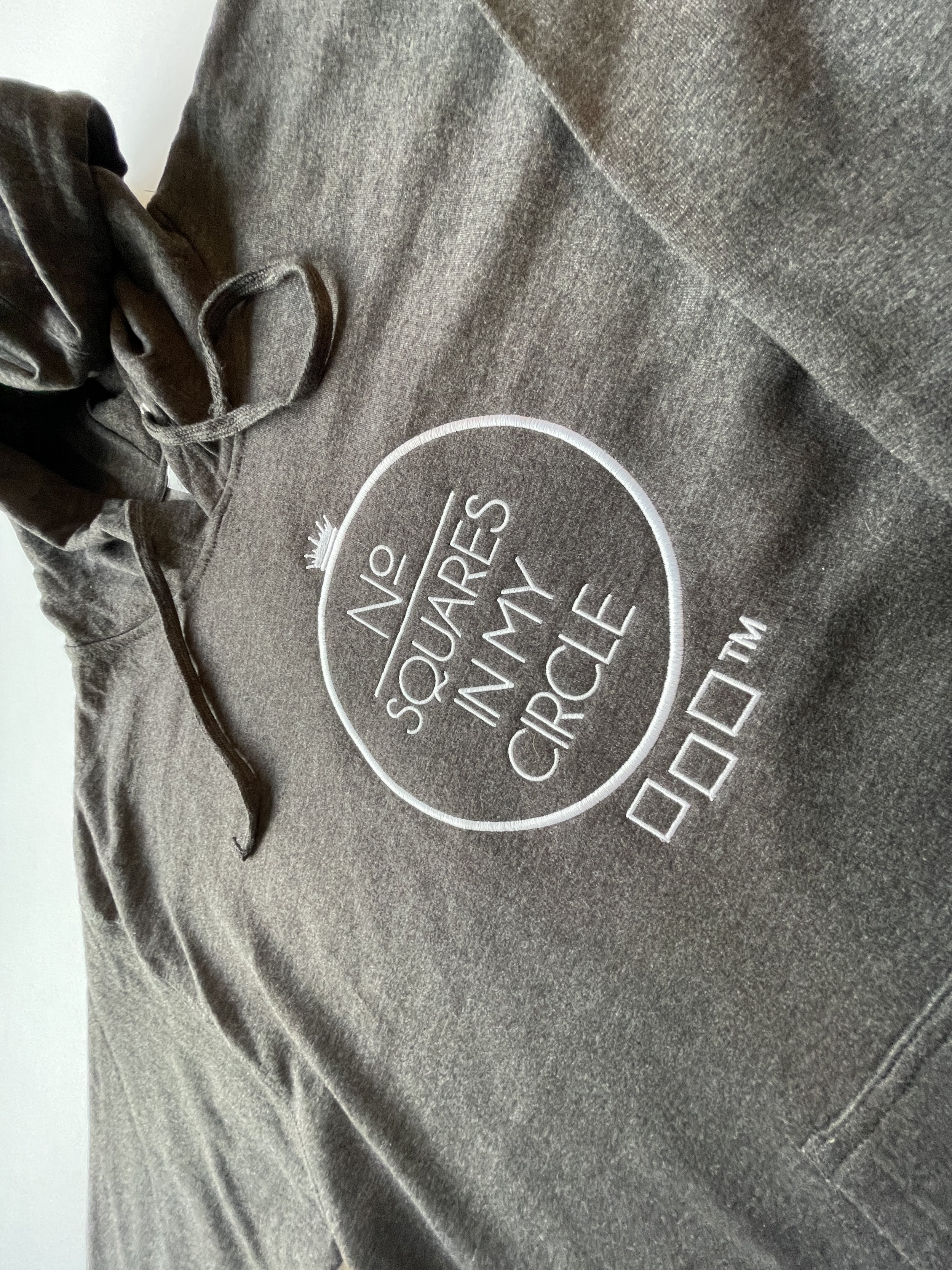 No Squares In My Circle™ White Grey