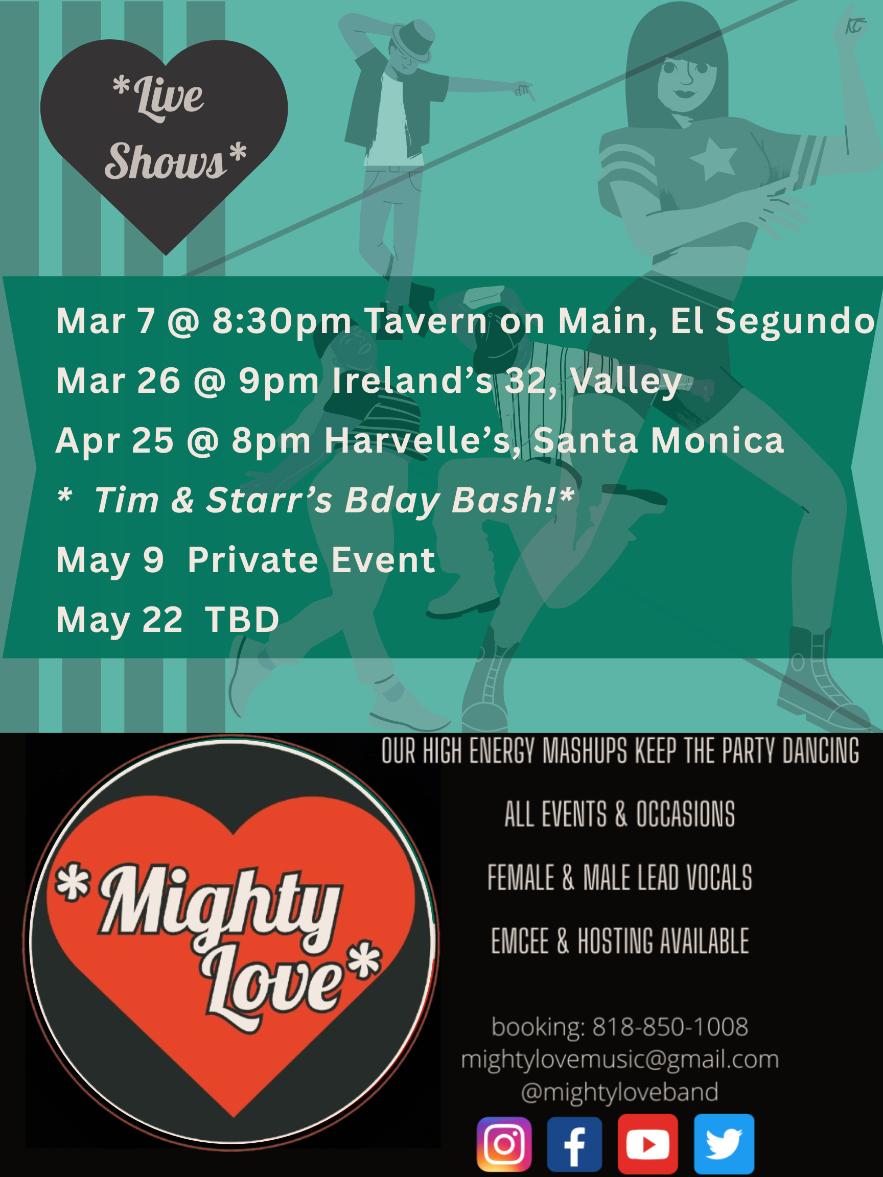 los angeles event part wedding band soul