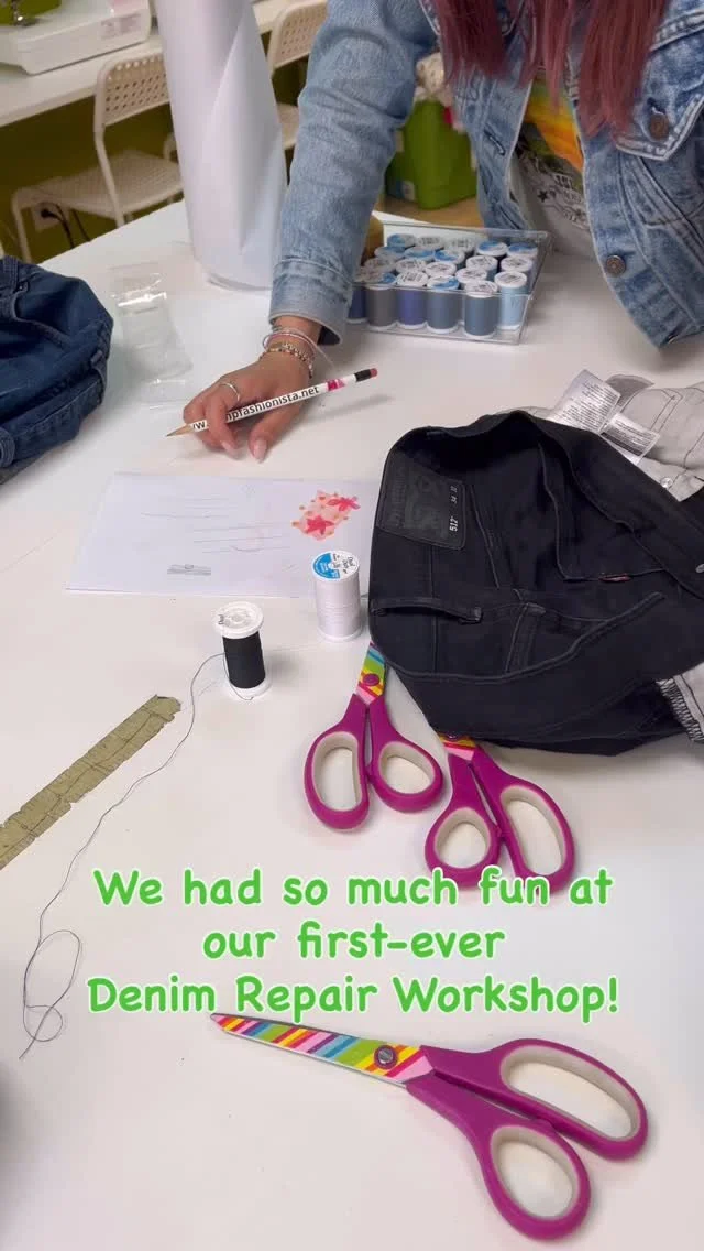Yesterday was our first Denim Repair Workshop, taught by our resident Levi’s-trained tailor, Amy - and we had such a blast!
It was so rewarding to save our jeans from the landfill and restore them to life.
Do you have any well-worn denim it