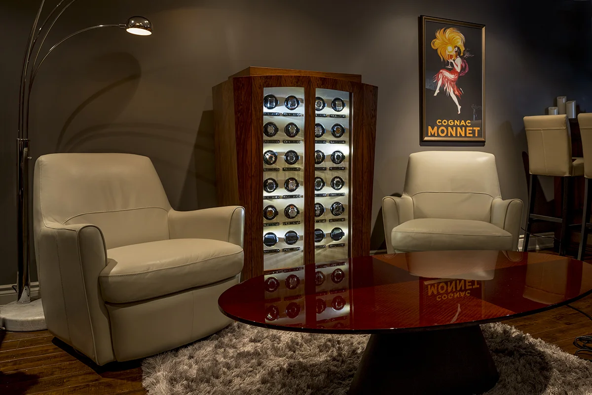 Diego - French Walnut/Ivory Leather