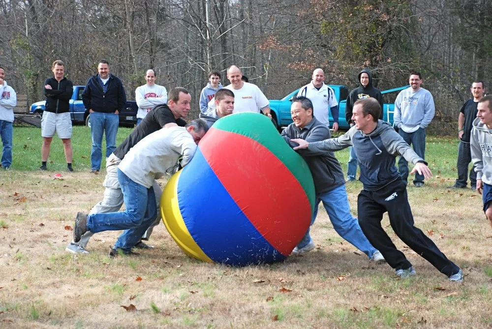 Grown Men and a Giant Ball