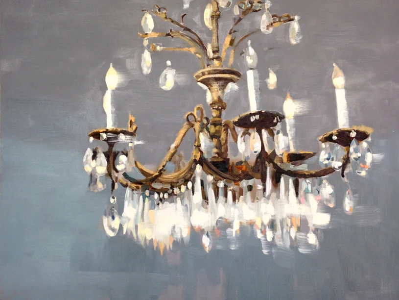  Clamoring Chandelier. oil on canvas. 26" x 34". sold. 
