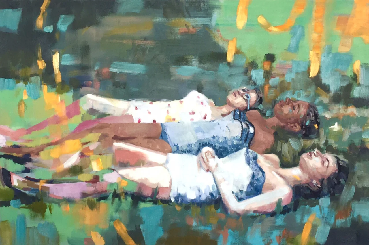  Solarize. oil on canvas.&nbsp;28" x 42".&nbsp;2016. sold 