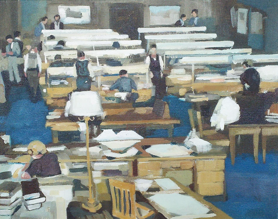  Librarian's Home. oil on canvas. 10" x 12". 2014. sold. 