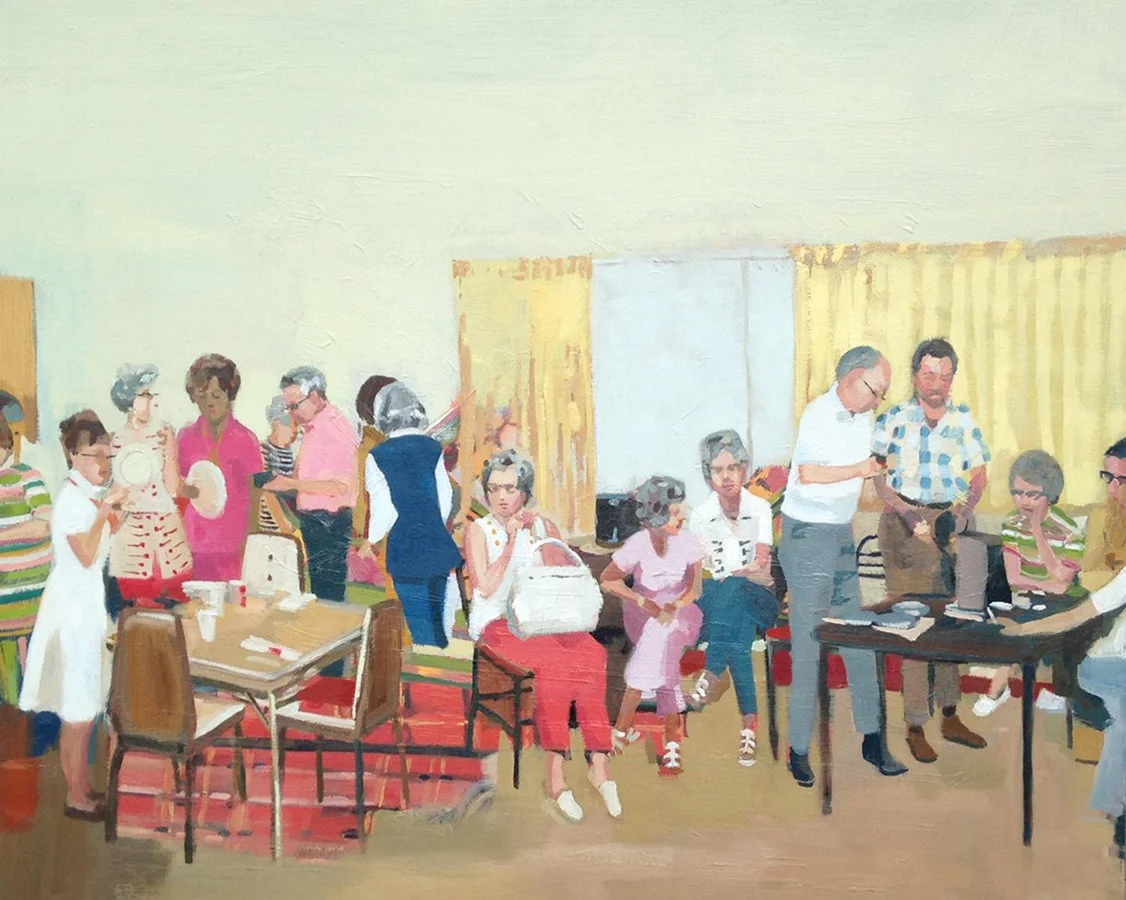  Potluck. oil on canvas. 26" x 32".&nbsp;2015. sold.&nbsp;    