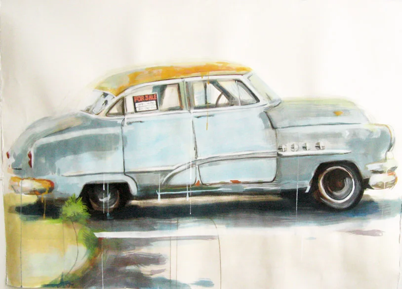  For Sale. casein paint on paper. 4"&nbsp;x 6". 2008. sold.&nbsp; 