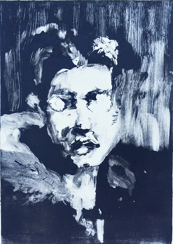  Annette. Ambition: To be a compositor. monoprint. 2012. 