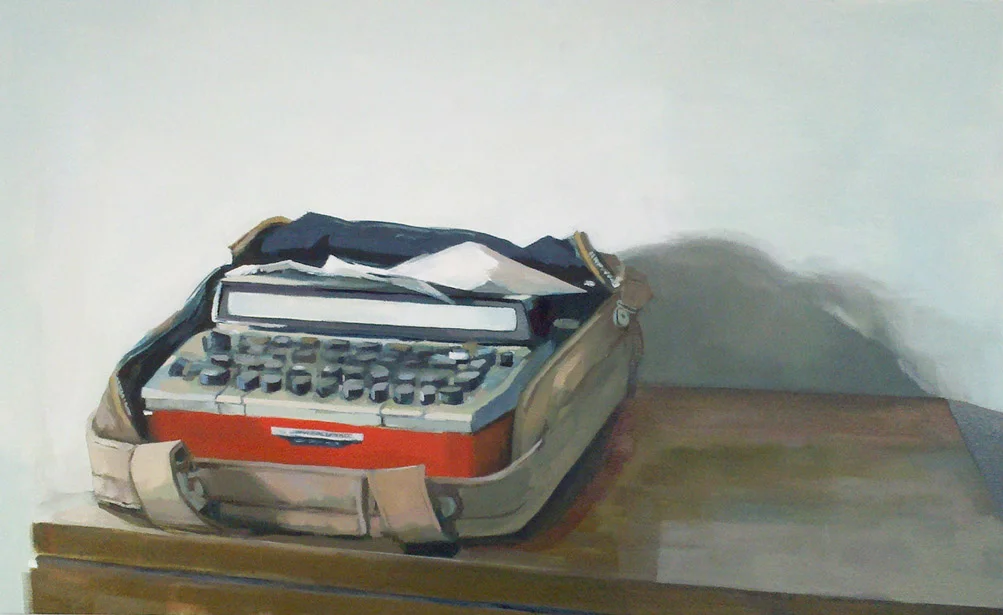  Touch Selection Typewriter. oil on canvas. 22"x36". 2012. sold.&nbsp;       