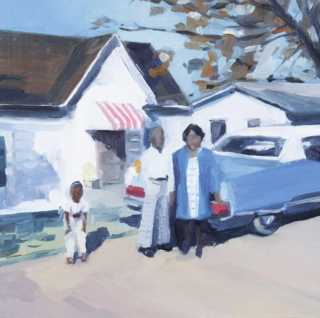  The Johnsons. oil on panel. 8" x 8". 2011. sold.&nbsp;       