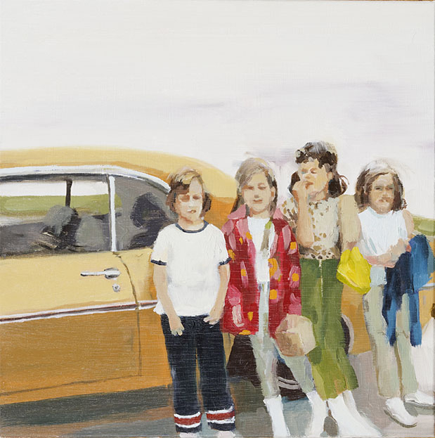  The Girls. oil on panel. 12" x 12". 2011. sold.&nbsp;       