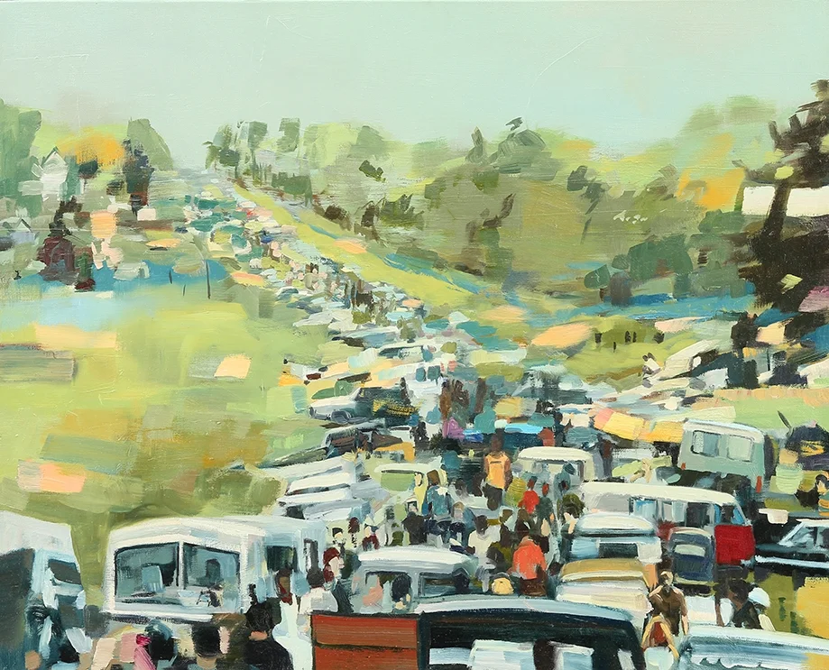  Road to Woodstock. oil on canvas. 24" x 30". 2016. sold.&nbsp;       