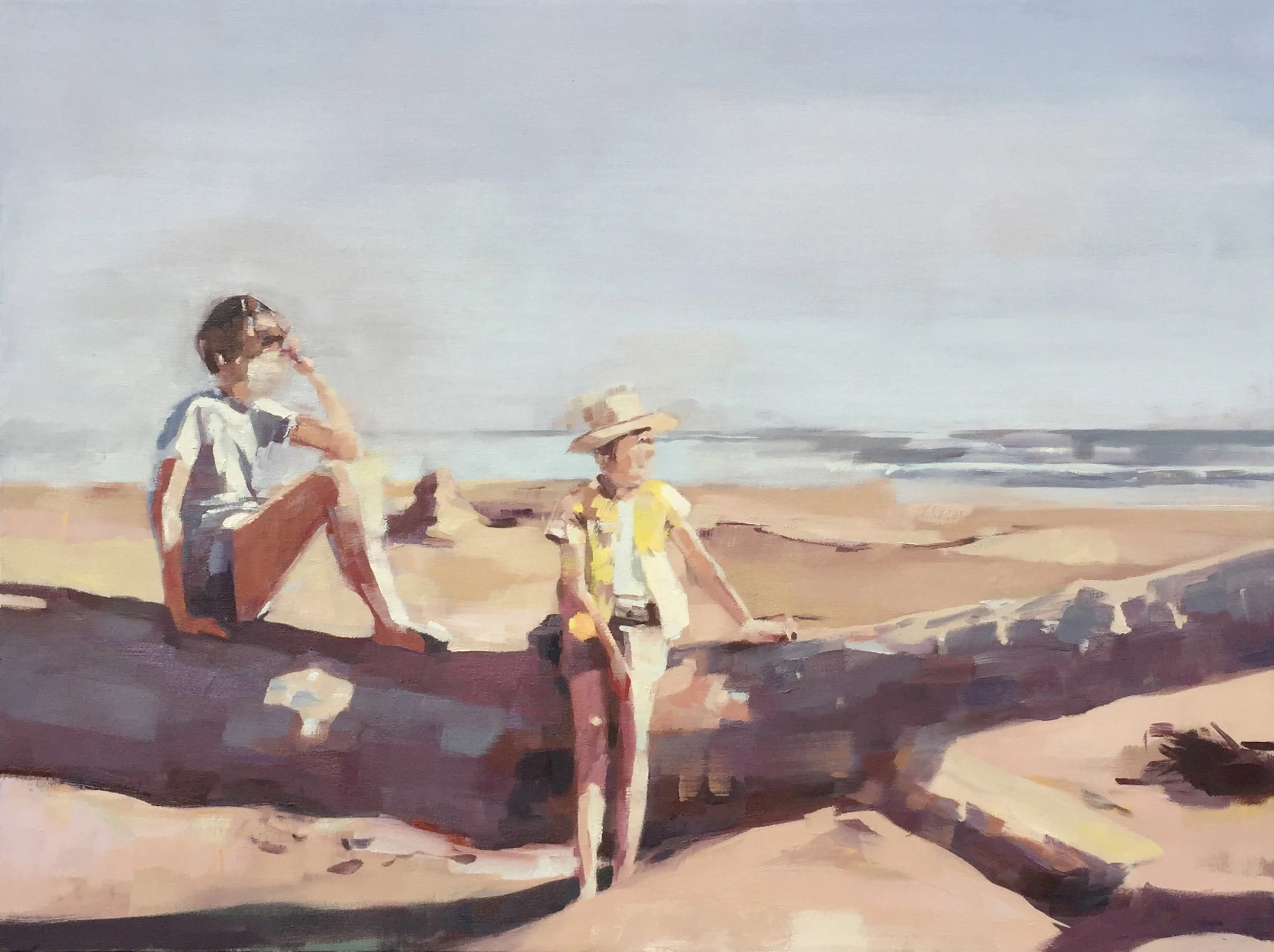  Seaside. oil on canvas. 30"x40". 2017. sold 