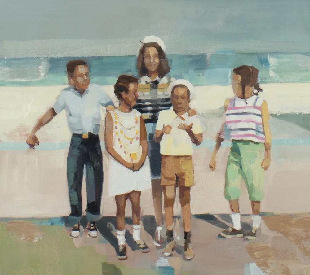  At the Beach. oil on canvas. 16”x18”. 2018 sold 