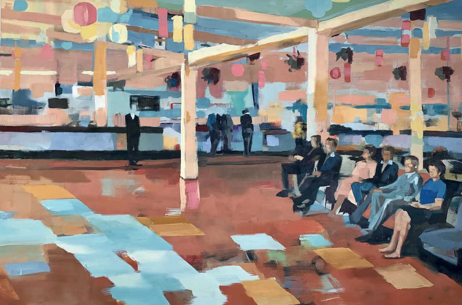  Waiting. oil on canvas. 40”x60”. 2019 sold 