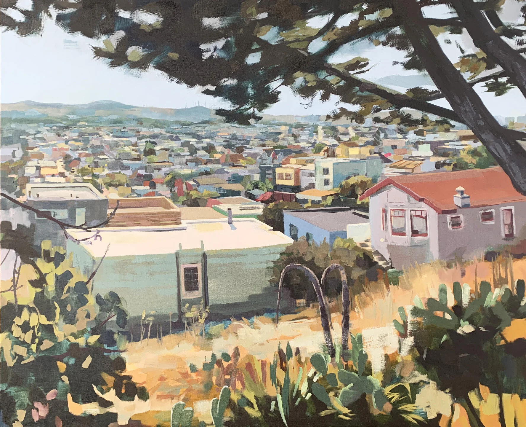   South of Bernal Hill. oil on canvas. 42"x52". 2019   