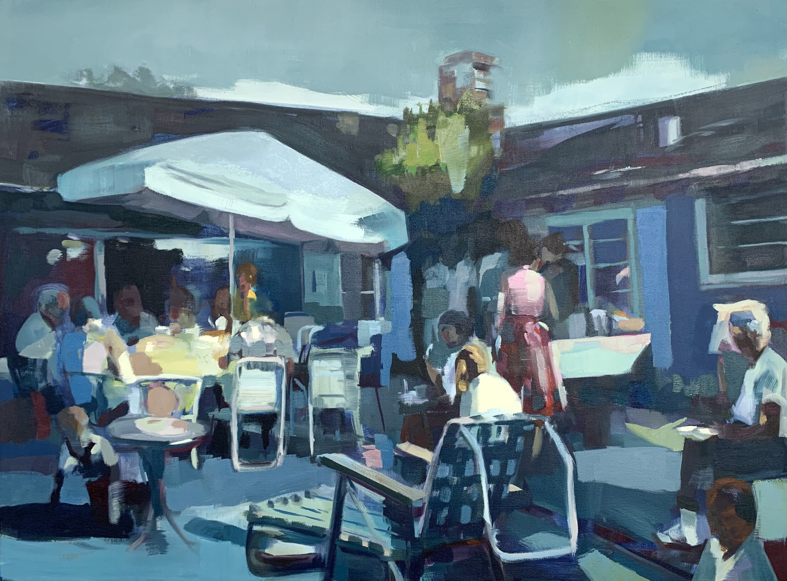  Yesterday’s Party. oil on canvas. 30”x40”. 2021. sold 