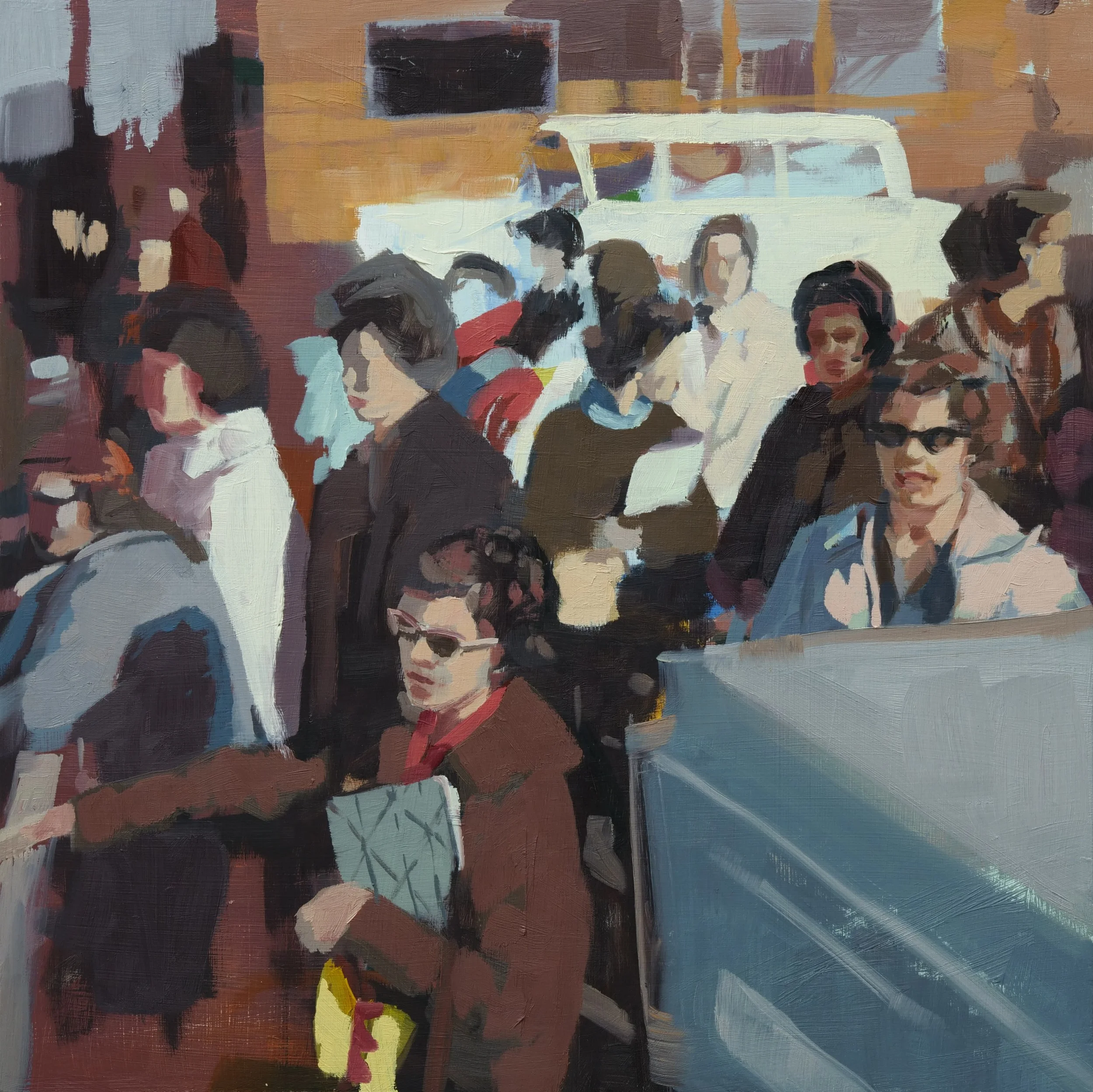  Seal Watching. oil on panel. 16”x16”. 2022   