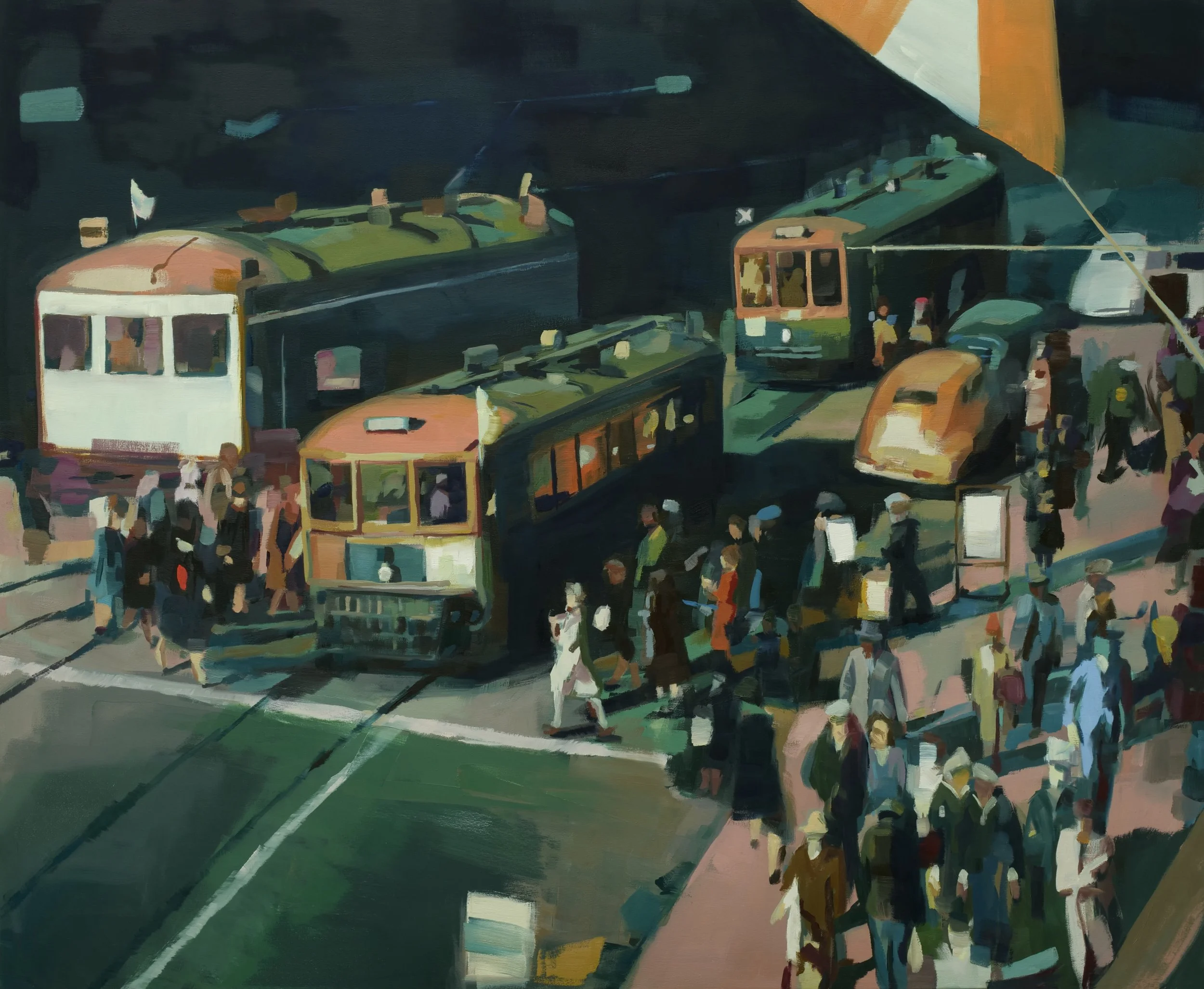 San Francisco Market Street. oil on canvas. 46”x56” 2022 