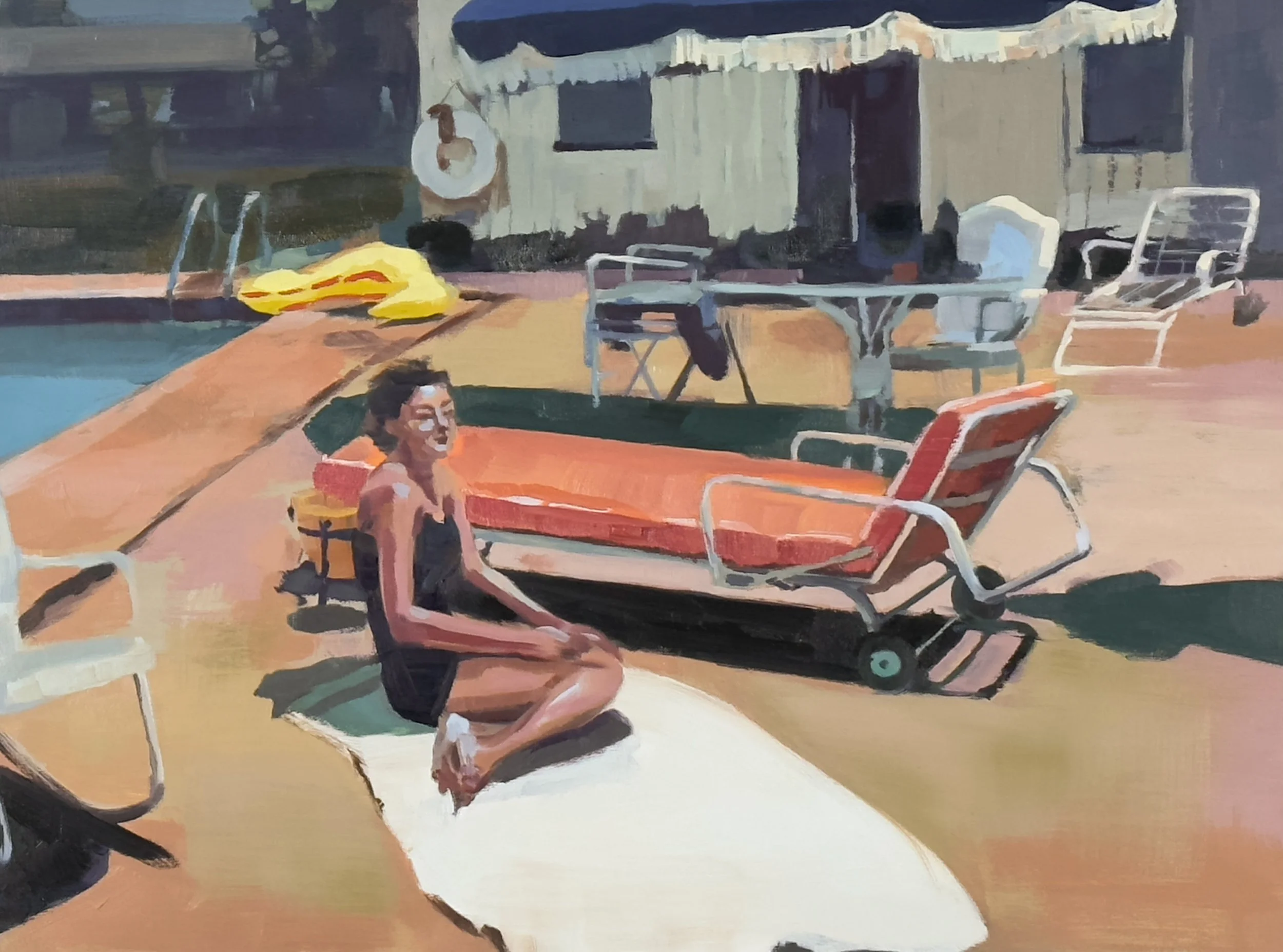  Lucy July 12, 1962. oil on wood panel, 18”x24”. 2023 