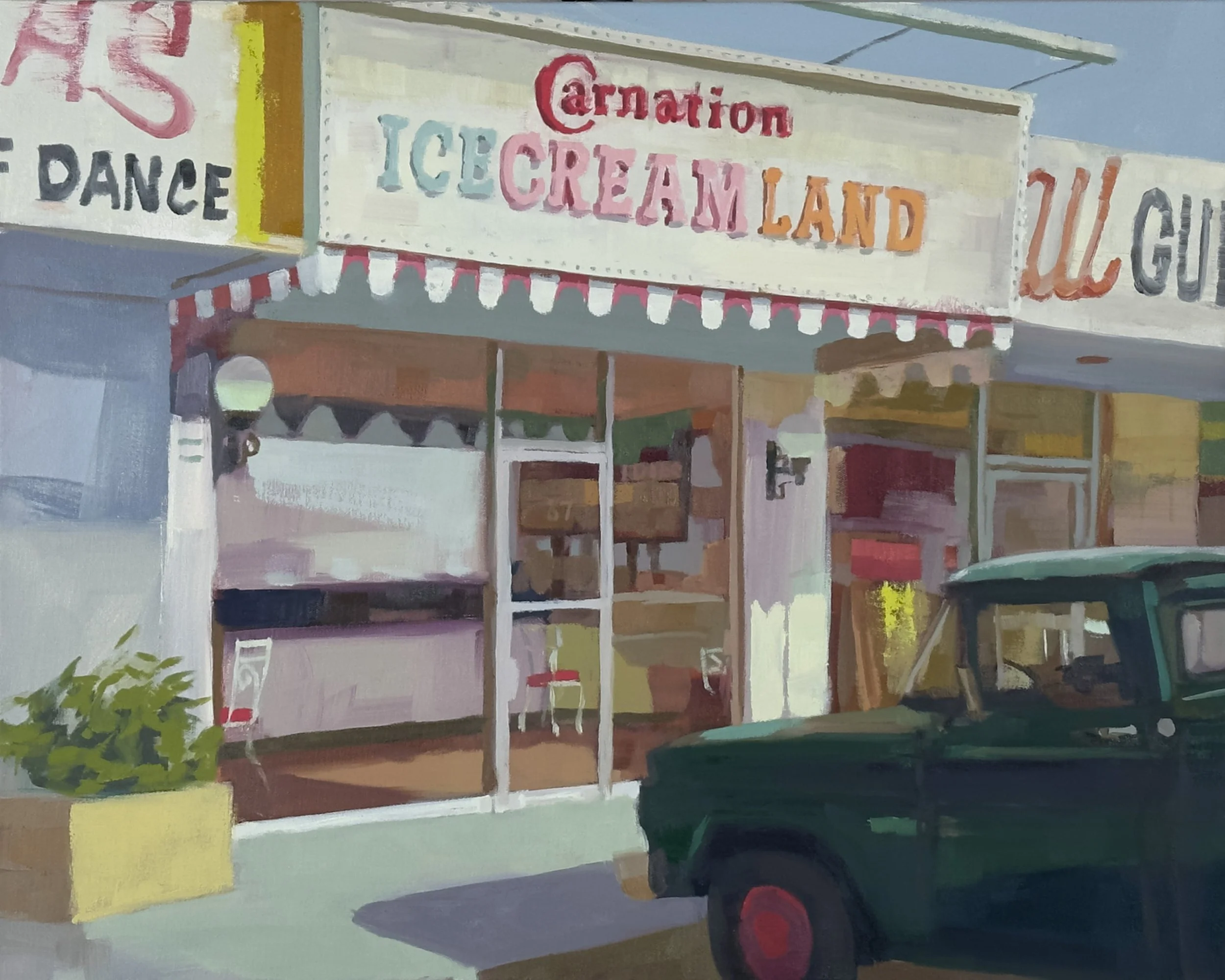  Ice Cream Land. oil on canvas, 24”x30”. 2023 sold 