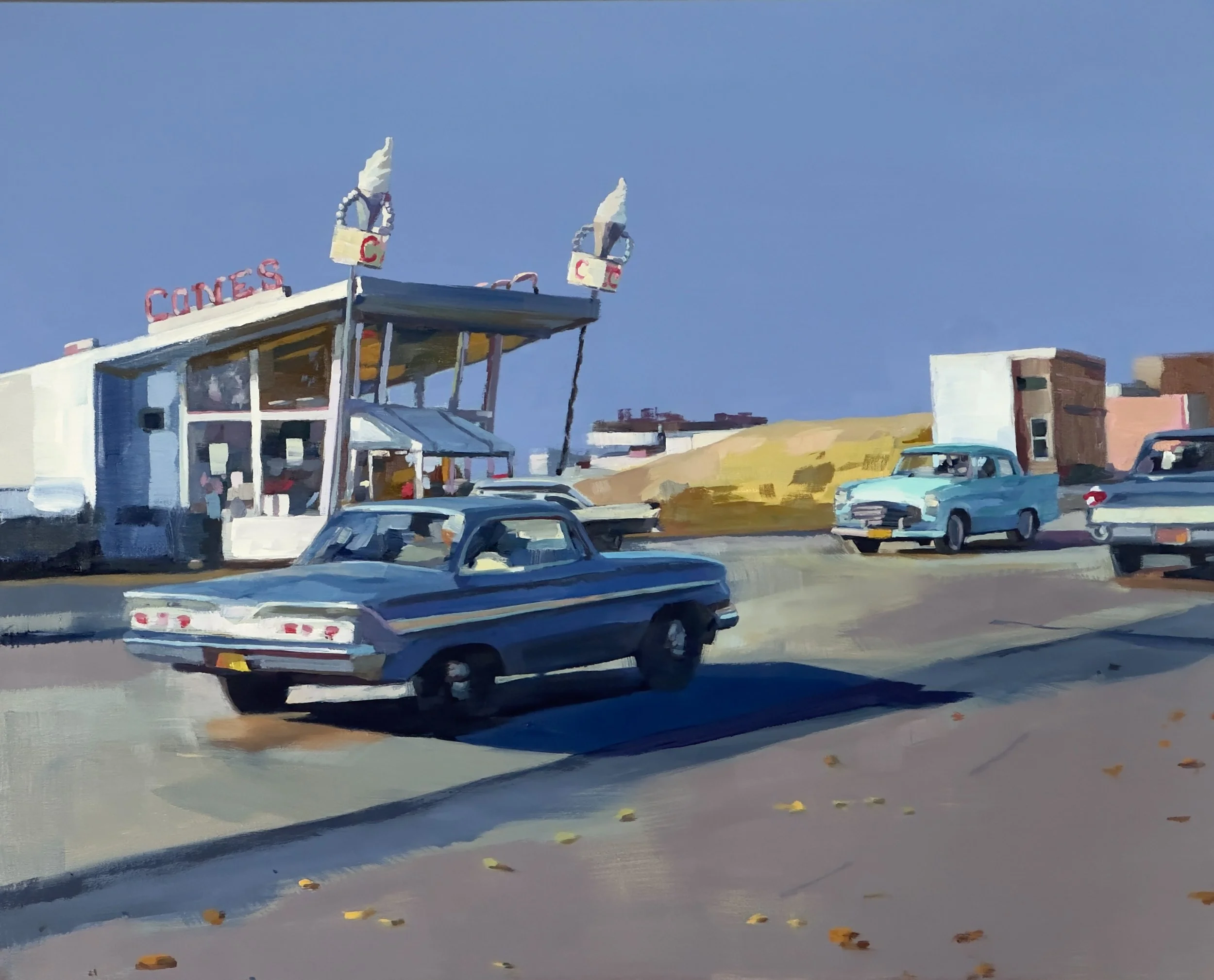 Before The Day is Through, oil on canvas,  32”x40” 2023 sold