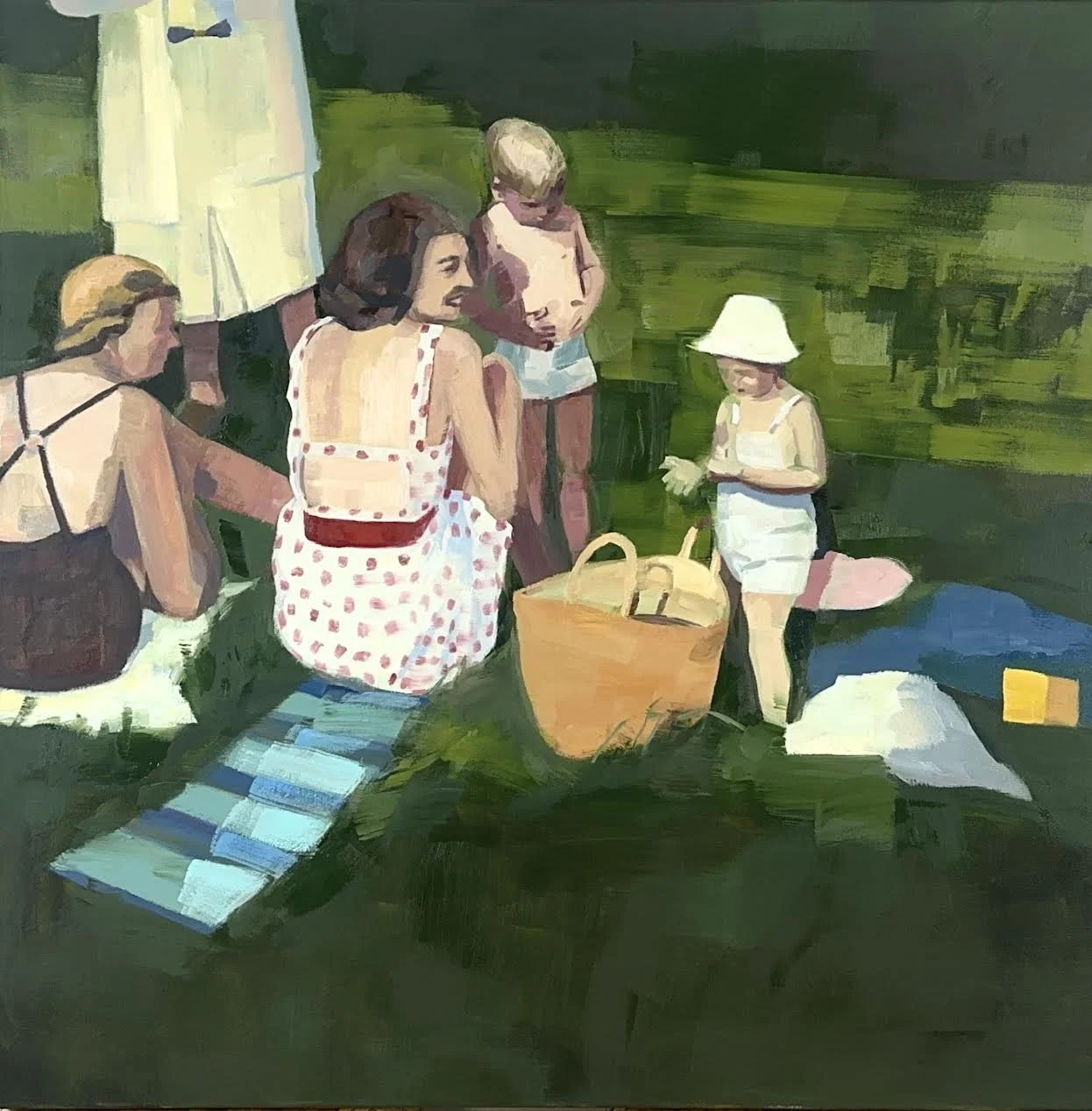   Picknick , 36”x36”(framed), oil on canvas, 2026   