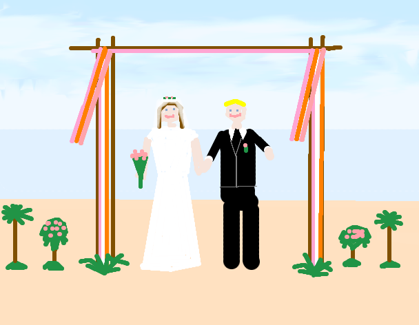  A picture I drew of me getting married. Hopefully this will become a reality within the next few years. 