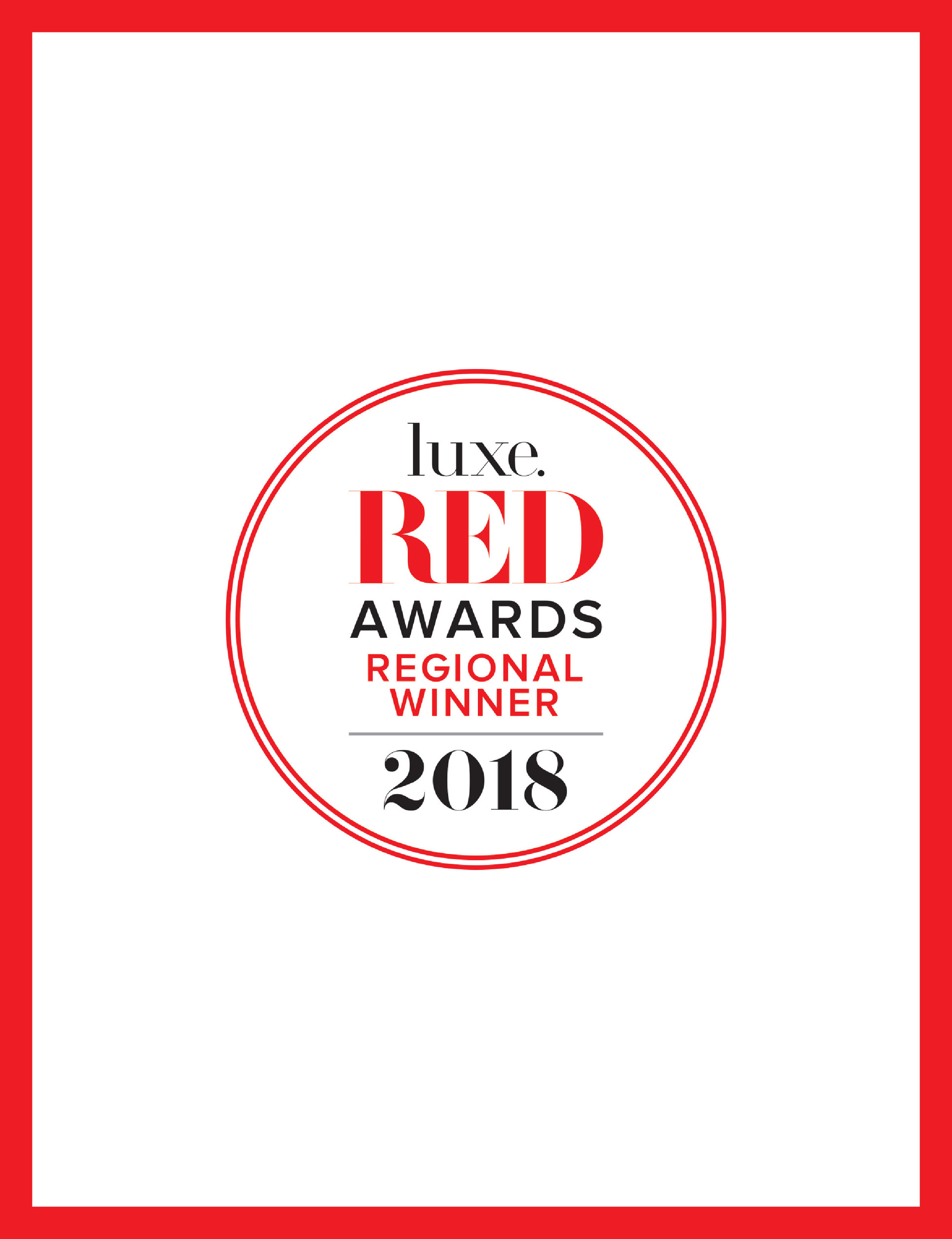 luxe. RED AWARDS 18