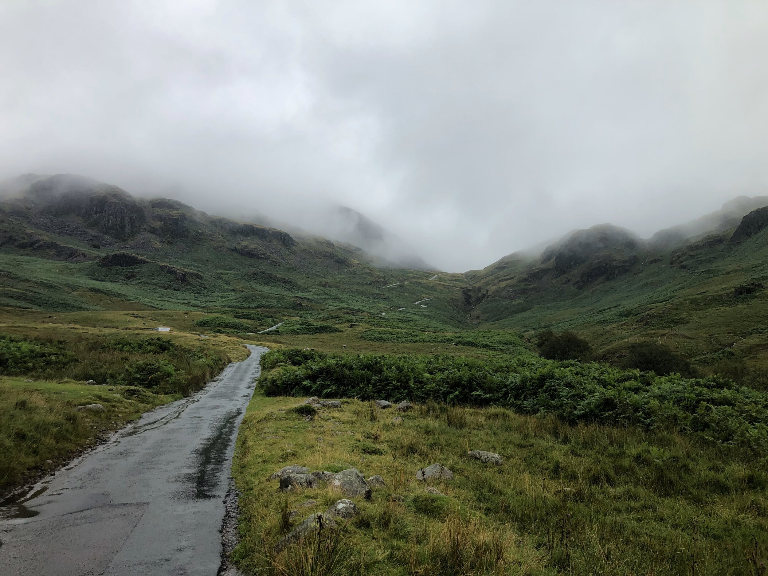 The road to Hardknott Fort