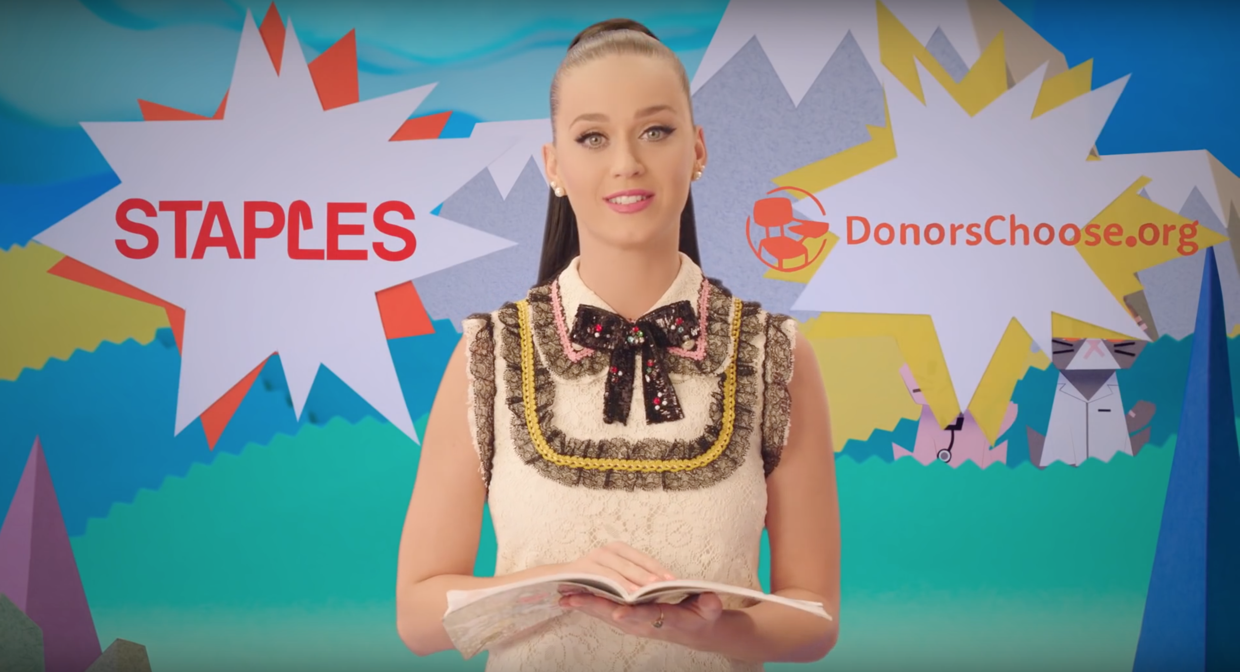 DONORS CHOOSE, STAPLES & KATY PERRY PSA