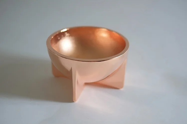 COPPER STANDING BOWL