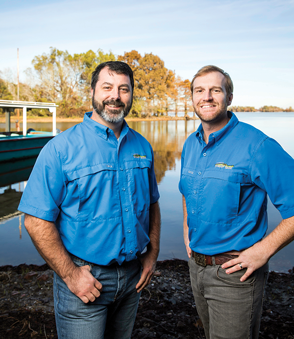 Evangeline Area Council Boy Scouts of America Executive Director Art Hawkins, left, and Louisiana Swamp Base Executive Director Ben Pierce. (Tim Mueller photo)