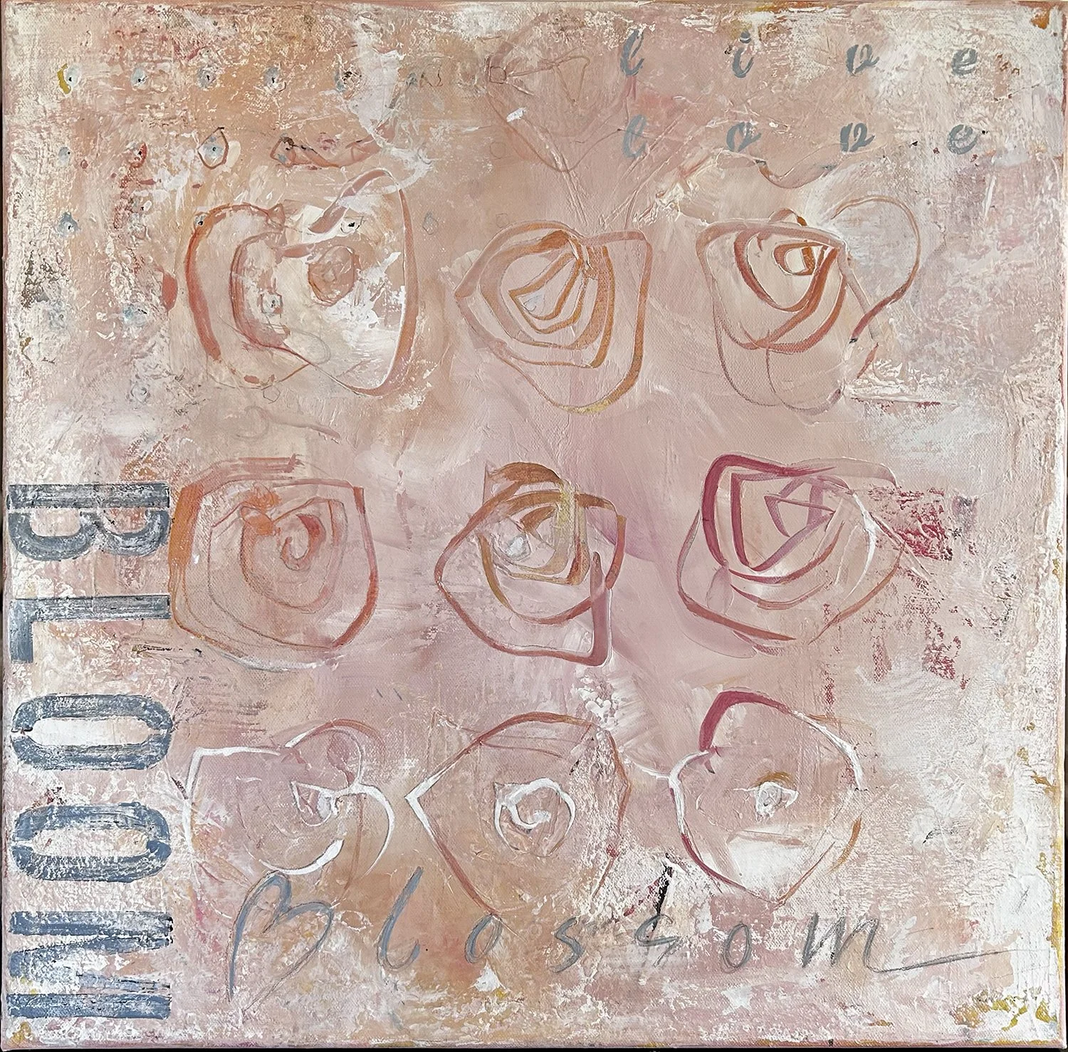 Blossom + Bloom  24 x 24