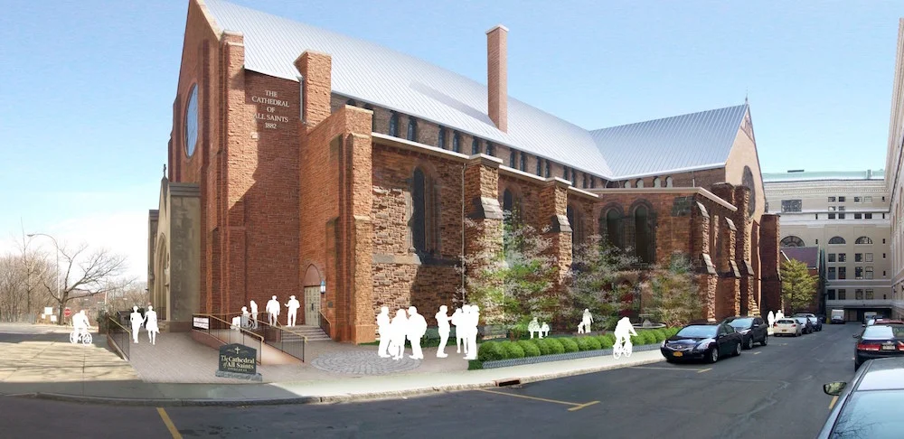 Cathedral of All Saints, Albany, NY - A vision of the Southwest corner garden