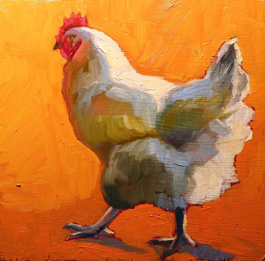 White Chicken (On Orange)