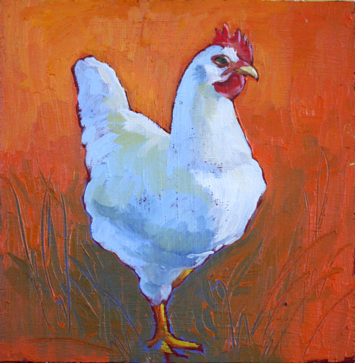 White Chicken (On Orange, 3)