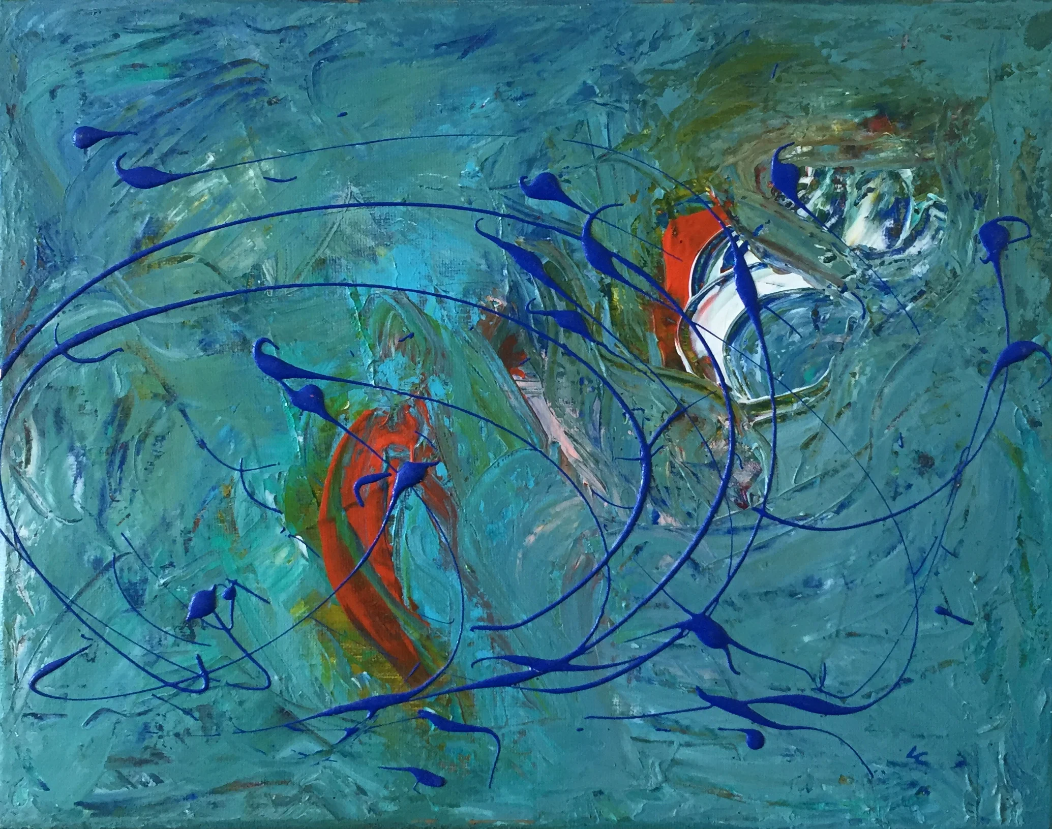 Whirlwind 11" x 14" acrylic on canvas