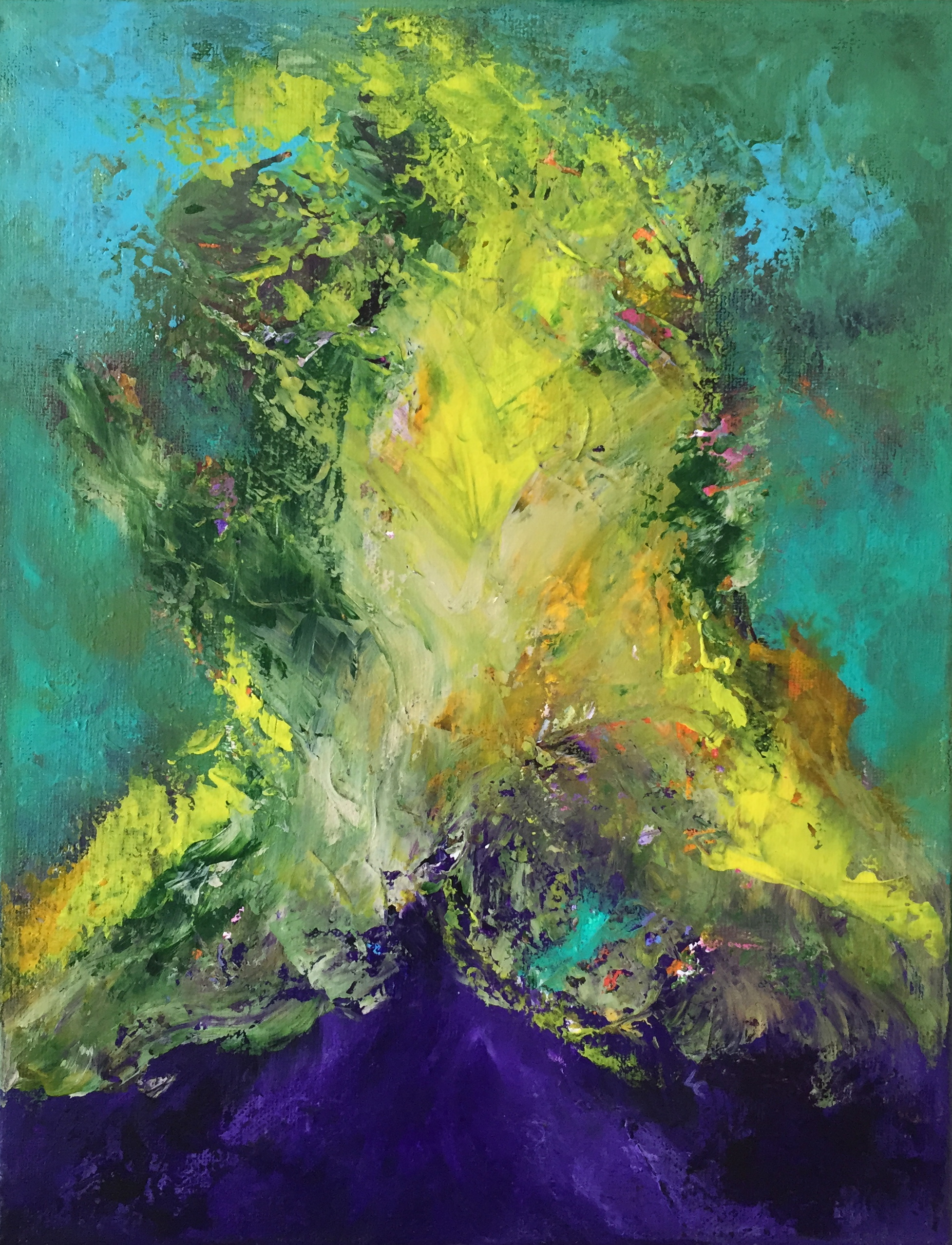 Shed Light 14" x 11" acrylic on canvas