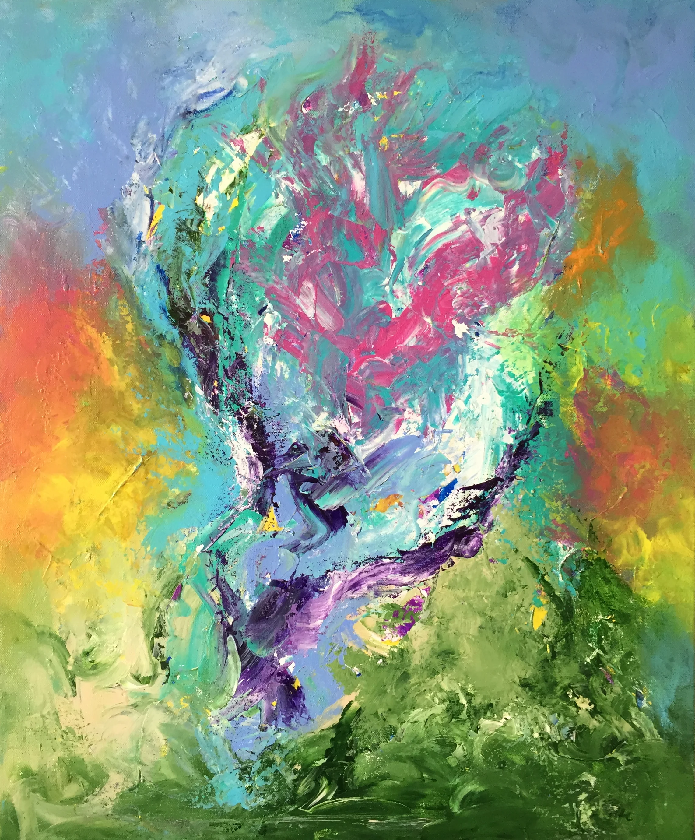 Pegasus 24" x 20" acrylic on canvas