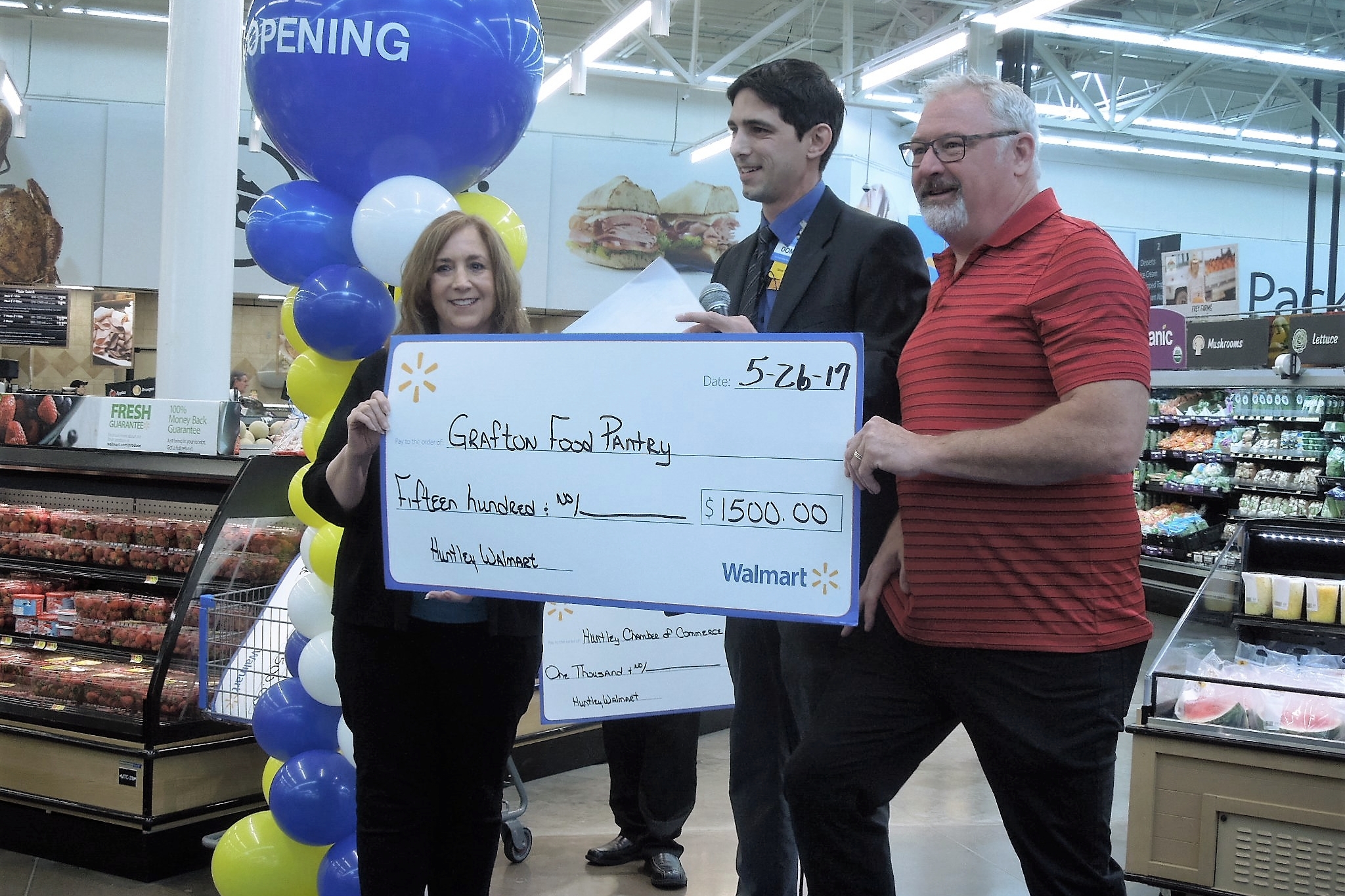 Grafton Food Pantry was the recipient of a Walmart Foundation grant for $1500.00.
